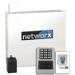 Networx Wireless Prox Reader & Keypad with Control Panel, 12V Power Supply, Plug in AC Transformer, Powers up to 2 Readers, Backup Battery Included, 5,000 Users and Provide 35,000 Audit Trail, 626/US26D Satin Chrome