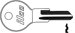 +Ilco Key Blank
