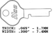 Master Key Flat Steel 1718K