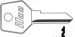 Strebor Key Blank