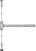 SVR Surface Vertical Rod Exit Device, Exit Only, Prepped for Nightlatch Trim, Trim not Included, Hex Key Dogging, 36in, Grade 1, 630/US32D Stainless Steel