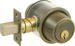 Deadbolt Double Cylinder, C Keyway (Keyed 5-Pin), Keyed Alike 4, Triple Option Adjustable Backset 2-3/8 to 2-3/4, Grade 2, 609/US5 Antique Brass