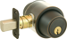 Deadbolt Double Cylinder, C Keyway (Keyed 6-Pin), Keyed Alike 4, Triple Option Adjustable Backset 2-3/8 to 2-3/4, Grade 2, 643E/US11 Aged Bronze