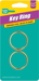 Gold Key Ring, Brass 1-1/4in 2/Card