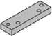 4040XP Series Blade Stop Spacer, 689/AL Aluminum Powder Coat