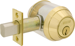 Deadbolt Double Cylinder, Schlage 6-Pin C Keyway, Keyed Alike 4, 2-3/8in to 2-3/4in Adjustable Backset, Grade 1, 605/US3 Bright Brass