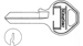 Master Lock Key Blank M16 M27 1092NR