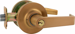Entry Clutched Lever Lockset, Marks C Keyway, 6 Pin, 2-3/4in Backset, ANSI Strike, Grade 2, 612/US10 Satin Bronze