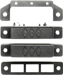 2-1/2in Long Commercial Surface Mount Magnetic Contact Switch Set, Standard Gap 1in and 5/8in on Steel, Side Terminals and Cover, Closed Loop( N/O), Brown