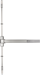 SVR Surface Vertical Rod Exit Device, Less Trim, Hex Key Dogging, 36in x 84in, Grade 1, 630/US32D Stainless Steel