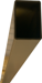 Steel Mullion 7ft 2in, 6in x 3in, Prepped for Two 299 Strikes, 695/SP313 Powder-Coated Dark Bronze