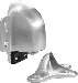 Door Mount Auto Stop and Hold, 1/2in or Less From Door to Floor, 626/US26D Satin Chrome