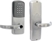 KIT - Multi-Technology Reader and Keypad Network Hardwired Classroom/Storeroom, Cylindrical Lock, Sparta Lever, Key-in-Lever, Less Cylinder, 2-3/4in Backset, UL, ANSI Strike, Field Reversible Handing, Grade 1, 626/US26D Satin Chrome