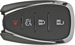 GM 4 Button PEPS Remote L,U,P,H