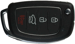 Hyundai 4 Button Flip Key RHK L,U,P,H