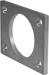 External 1/8in Trim Spacer for 1-1/8in Barrel Diameter Locks, External with Thru Bolts, 626/US26D Satin Chrome