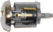Ford 10-Cut Chrome Ignition No Ears