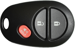 Toyota 3 Button Remote L, U, P