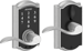 Touchscreen Keypad Lever Camelot with Accent Lever, Grade 2, 5-Pin C Keyway KD, Option Adjustable Backset 2-3/8 to 2-3/4, 625/US26 Bright Chrome