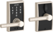 Touchscreen Keypad Lever Century with Broadway Lever, Grade 2, 5-Pin C Keyway KD, Option Adjustable Backset 2-3/8 to 2-3/4, 619/US15 Satin Nickel