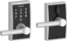 Touchscreen Keypad Lever Century with Broadway Lever, Grade 2, 5-Pin C Keyway KD, Option Adjustable Backset 2-3/8 to 2-3/4, 626/US26D Satin Chrome
