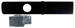 Cylinder Dogging Kit for M9900, 36in, 622/US19 Flat Black Powder Coated (10B not Available, made in 19 Black)