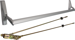 CVR Concealed Vertical Rod Exit Device, Crossbar Fits Narrow Stile Glass Doors, 48in Crossbar, Less Trim, Anodized Aluminum/689