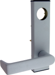 Escutcheon Dane Lever Trim, Less Cylinder, Field Reversible, for 19 Series Device, 689/SP28 Painted Aluminum