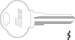 Club Key Blank CB3 CLB3