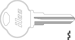 Club Key Blank CB5 CLB5