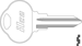 Club Key Blank CB10 CLB10