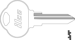 Club Key Blank CB12 CLB12