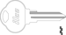 Club Key Blank CB14 CLB14