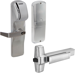 KIT - Magnetic Stripe (Swipe Card) Network Hardwired Classroom/Storeroom, Exit Trim for RIM or CVR (Concealed Vertical Rod/Cable) Exit Devices, Rhodes Lever, FSIC (Schlage Full Size IC), Less Core, UL, Field Reversible Handing, Grade 1, 626/US26D Satin Chrome