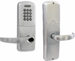 KIT - Keypad Network Hardwired Classroom/Storeroom, Cylindrical Lock, Sparta Lever, FSIC (Schlage Full Size IC), Less Core, 2-3/4in Backset, UL, ANSI Strike, Field Reversible Handing, Grade 1, 626/US26D Satin Chrome