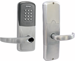 KIT - Multi-Technology Reader and Keypad Network Hardwired Classroom/Storeroom, Cylindrical Lock, Sparta Lever, FSIC (Schlage Full Size IC), Less Core, 2-3/4in Backset, UL, ANSI Strike, Field Reversible Handing, Grade 1, 626/US26D Satin Chrome