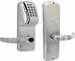 KIT - Magnetic Stripe (Swipe Card) and Keypad Network Hardwired Classroom/Storeroom, Cylindrical Lock, Sparta Lever, FSIC (Schlage Full Size IC), Less Core, 2-3/4in Backset, UL, ANSI Strike, Field Reversible Handing, Grade 1, 626/US26D Satin Chrome