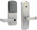 KIT - Multi-Technology Reader and Keypad Network Hardwired Privacy, Mortise Lock, Rhodes Lever, Key-in-Lever, Less Cylinder, 2-3/4in Backset, UL, ANSI Strike, Field Reversible Handing, Grade 1, 626/US26D Satin Chrome