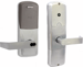 KIT - Multi-Technology Reader Network Hardwired Privacy, Mortise Lock, Rhodes Lever, SFIC (Small Format IC), Less Core, 2-3/4in Backset, UL, ANSI Strike, Field Reversible Handing, Grade 1, 626/US26D Satin Chrome