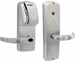 KIT - Magnetic Stripe (Swipe Card) Network Hardwired Privacy, Mortise Lock, Sparta Lever, SFIC (Small Format IC), Less Core, 2-3/4in Backset, UL, ANSI Strike, Field Reversible Handing, Grade 1, 626/US26D Satin Chrome