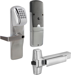 KIT - Magnetic Stripe (Swipe Card) and Keypad Networked Wireless Classroom/Storeroom, Exit Trim for RIM or CVR (Concealed Vertical Rod/Cable) Exit Devices, Rhodes Lever, Key-in-Lever, Less Cylinder, UL, Field Reversible Handing, Grade 1, 626/US26D Satin Chrome
