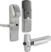 KIT - Magnetic Stripe (Swipe Card) and Keypad Networked Wireless Classroom/Storeroom, Exit Trim for RIM or CVR (Concealed Vertical Rod/Cable) Exit Devices, Sparta Lever, SFIC (Small Format IC), Less Core, UL, Field Reversible Handing, Grade 1, 626/US26D Satin Chrome