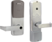 KIT - Multi-Technology Reader Stand Alone Office, Mortise Lock, Rhodes Lever, Key-in-Lever, Less Cylinder, 8AA Battery Kit, 2-3/4in Backset, UL, ANSI Strike, Field Reversible Handing, Grade 1, 626/US26D Satin Chrome