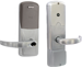 KIT - Multi-Technology Reader Stand Alone Office, Mortise Lock, Sparta Lever, SFIC (Small Format IC), Less Core, 8AA Battery Kit, 2-3/4in Backset, UL, ANSI Strike, Field Reversible Handing, Grade 1, 626/US26D Satin Chrome