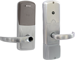 KIT - Multi-Technology Reader Stand Alone Office, Mortise Lock, Sparta Lever, Key-in-Lever, Less Cylinder, 8AA Battery Kit, 2-3/4in Backset, UL, ANSI Strike, Field Reversible Handing, Grade 1, 626/US26D Satin Chrome