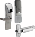 KIT - Magnetic Stripe (Insert Card) Networked Wireless Classroom/Storeroom, Exit Trim for RIM or CVR (Concealed Vertical Rod/Cable) Exit Devices, Rhodes Lever, SFIC (Small Format IC), Less Core, 8AA Battery Kit, UL, Field Reversible Handing, Grade 1, 626/US26D Satin Chrome