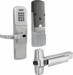 KIT - Keypad Networked Wireless Classroom/Storeroom, Exit Trim for RIM or CVR (Concealed Vertical Rod/Cable) Exit Devices, Sparta Lever, SFIC (Small Format IC), Less Core, 8AA Battery Kit, UL, Field Reversible Handing, Grade 1, 626/US26D Satin Chrome