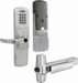 KIT - Keypad Networked Wireless Classroom/Storeroom, Exit Trim for RIM or CVR (Concealed Vertical Rod/Cable) Exit Devices, Sparta Lever, Key-in-Lever, Less Cylinder, 8AA Battery Kit, UL, Field Reversible Handing, Grade 1, 626/US26D Satin Chrome