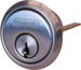 Rim Cylinder, C Keyway, 626/US26D Satin Chrome
