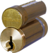 FSIC Core Cylinder, E Keyway, 606/US4 Satin Brass